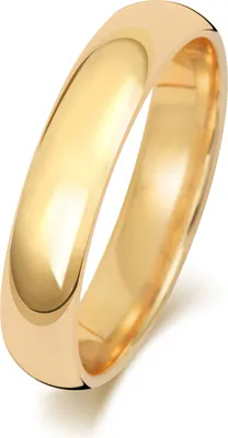 Produktbild von 9 Karat (375) Gold 4mm Court Form Herren/Damen - Trauring/Ehering/Hochzeitsring, 49 (15.6); TRS188889KYRSJ
