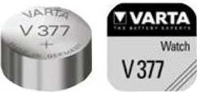 Produktbild von Varta V 377 1,55 V 27 mAh Uhrenzelle silber