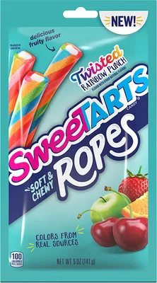 Produktbild von SweeTARTS Ropes Twisted Rainbow Punch (12 x 141g)