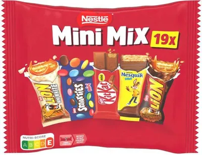 Immagine prodotto di Nestlé 13091603 Nestlé Mini MiX Schokoriegel 19 St./321,0 g