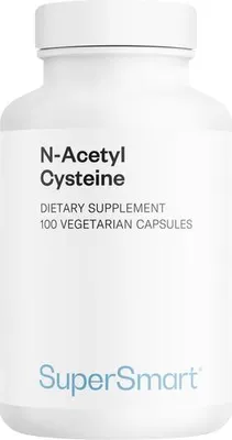 Image de SuperSmart N-Acetyl Cysteine Dietary Supplement - 100 Gél. Vég.