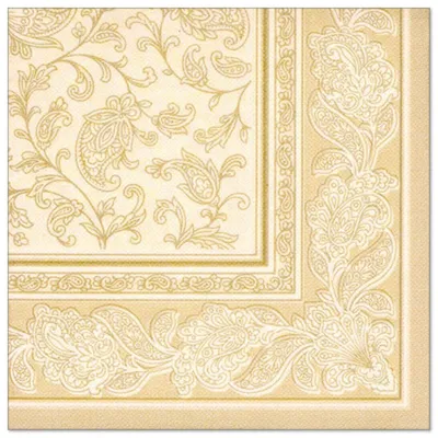 Produktbild von Papstar Serv.RC Ornaments champagner 40x40 cm 20 Stück