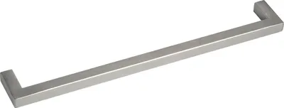 Zdjęcie produktu dla Uchwyt drążony Euro, LA 224 mm, szerokość 234 mm, szczotkowana stal nierdzewna