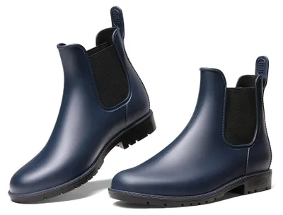 Produktbild von DREAM PAIRS Gummistiefel Damen Wasserdichte Chelsea Boots,Size 41,Marine