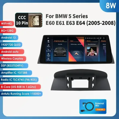 Immagine prodotto di Autoradio Android 2DIN - Lettore multimediale - Navigazione GPS - CarPlay - Connessione 4G LTE