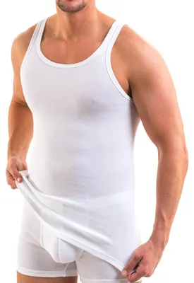 Produktbild von HERMKO 16000 3er Pack Herren Unterhemd aus weicher Baumwolle/Modal, Größe:D 7 = EU XL, Farbe:weiß