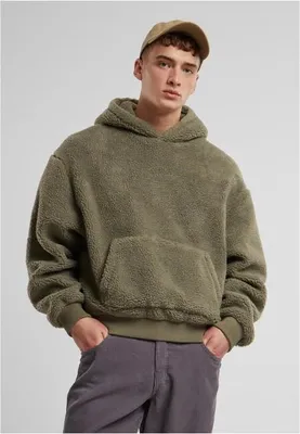 Zdjęcie produktu dla Pánská mikina Urban Classics Oversized Teddy Hoody palegreen - XXL