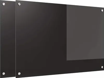 Zdjęcie produktu dla vidaXL Panel kuchenny 2 szt. czarny 90 x 60 cm Szkło hartowane