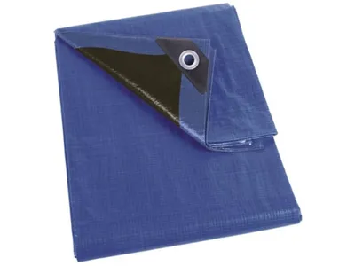 Produktbild von Perel Abdeckplane 5 x 8 m, extra starkes Polyester 140 g/m², rechteckige Plane mit 26 Ösen und