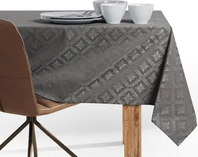 Zdjęcie produktu dla Obrus Bawełniany MAYA 140x260 Owal kakaowy DecoKing