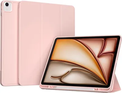 Productafbeelding van Accezz Smart Silicone Bookcase voor de Apple iPad Air 13 inch (2026) M4 / (2025) M3 / (2024) M2 - Roze