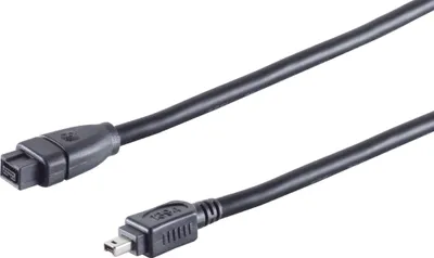Produktbild von FireWire-Anschlusskabel, IEEE 1394B Kabel,  9-pol Stecker auf 1394A 4-pol Stecker Länge: 3,00m