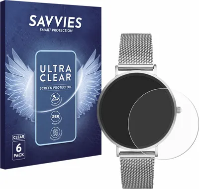 Produktbild von 6x Für Xcoast X-Watch Siona 2 Nano Schutzfolie Savvies Displayschutz Display Schutz Folie Klar Transparent