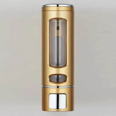 Produktbild von Goldener Seifenspender, einfacher 400-ml-Seifenspender, wandmontierter Duschgelspender, Seifenschale