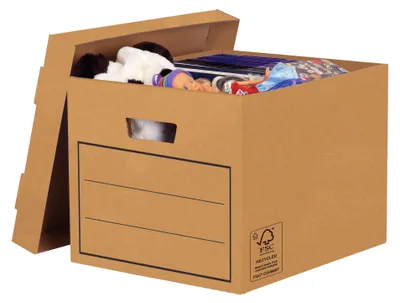 Produktbild von Aufbewahrungsbox Bankers Box 320x250x390 mm braun VE=10 Stück