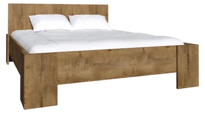 Produktbild von Doppelbett Montana Bett 180x200cm Eiche Lefkas