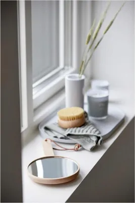 Produktbild von Zone Denmark Make-Up Spiegel Inu, Kosmetikspiegel, Buchenholz, Natur, 26.7 cm, 25550