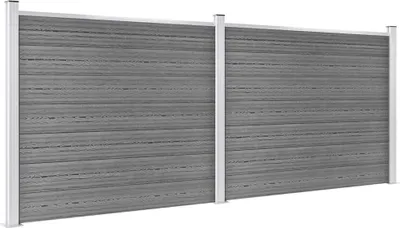 Zdjęcie produktu dla vidaXL Zaunelement Set WPC 353x146 cm Grau