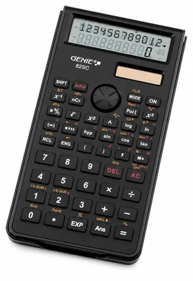 Produktbild von Genie 12071, Tasche, Finanzrechner, 10 Ziffern, 2 Zeilen, Akku, Schwarz