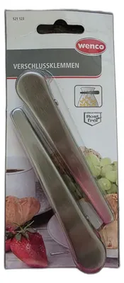 Produktbild von Wenco Verschlussklemmen Set Beutelclips Tütenclips Küche Vorratshaltung