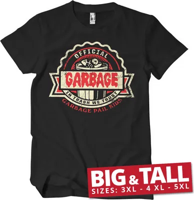 Produktbild von Official Garbage Big & Tall T-Shirt - 4XL - Black