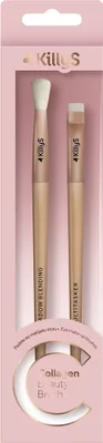 Produktbild von KillyS Professionelles 2-teiliges Bürstenset mit Kollagen für Augenbrauen & Lidschatten