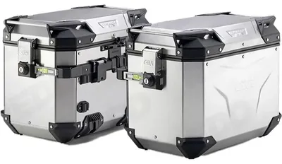 Produktbild von Givi Trekker Outback Evo Smart 48l Monokey® Cam-side Obkev48ar Seitenkoffer Silber  Silber One Size