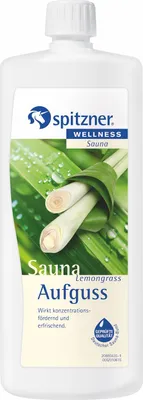 Produktbild von Spitzner Saunaaufguss Lemongrass 1 Liter (1000 ml) Konzentrat 8850079