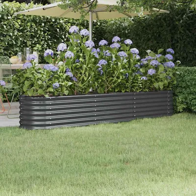 Obrázek produktu pro Zvýšené lůžko Pozinkovaná ocel 224x40x36 cm Antracitová