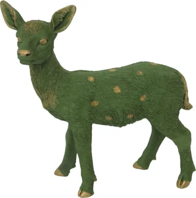 Produktbild von Figur Rehkitz Polyresin 46 x 17 x 42 cm grün