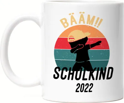 Produktbild von Kinder Bääm! Schulkind 2022 Tasse Einschulung Geschenk Schulanfang Schule Schuleinführung Einschulungsgeschenk