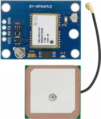 Image de Rosfix GY-NEO6MV2 – Module GPS avec Antenne | Interface UART, Fonctionnement 3,3 V-5 V | Compatible avec Arduino, STM32, ESP32
