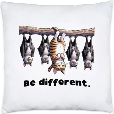 Produktbild von Be different Katze Kopfüber Kissen Inkl. Füllung - Anders Sein Humor