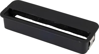 Produktbild von Pamar Kabeldurchgang, Kabelmanagement Kabeldurchführung Kabelkanal, Staubschutzbürste, Zinkdruckguss schwarz matt, 152 x 52 mm