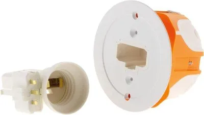 Zdjęcie produktu dla Elektryczna puszka montażowa – montaż naścienny – średnica 40 mm – kolor szary