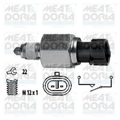 Produktbild von Schalter, Rückfahrleuchte MEAT & DORIA 36033