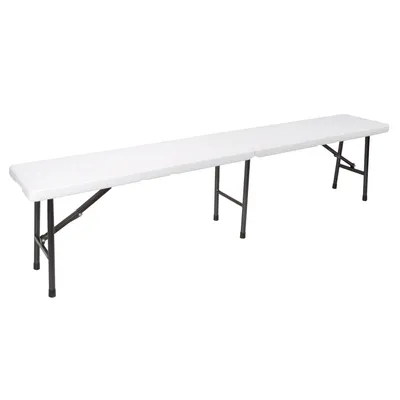 Produktbild von Perel Klappbank, klappbare Gartenbank, Campingbank, Gartenbank faltbar, Bank Kunststoff outdoor,
