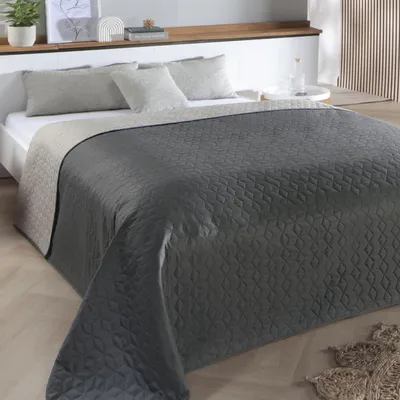 Produktbild von Einfärbige Tagesdecke für Doppelbett, 240x260 cm