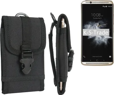 Produktbild von K-S-Trade Handyhülle kompatibel mit ZTE Axon 7 Gürteltasche Holster Handytasche Gürtel Tasche Schutzhülle Robuste Handy Schutz Hülle Tasche
