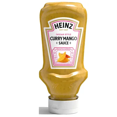 Image de Heinz Curry Mango Sauce fruitée crémeuse piquante 220ml