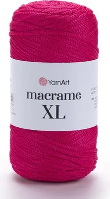 Produktbild von YarnArt Macrame XL 3mm – 163, Polyesterkord in Rubinrot | Stark, formstabil & ideal für Makramee & Deko - 250g
