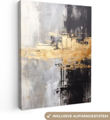 Obrázok produktu pre MuchoWow® - Plátno - Zlaté - - Akryl - Umenie, nástenné umenie, nástenné dekorácie Obývacia izba, 60x80cm