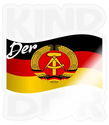 Produktbild von Spreadshirt Kind Der DDR Sticker Aufkleber, 10 x 10 cm, Transparent glänzend