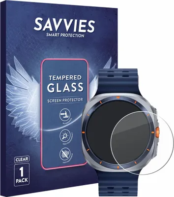 Produktbild von Savvies Schutzglas für Samsung Galaxy Watch Ultra 2025 (47 mm) Displayschutz 9H Glas klar transparent