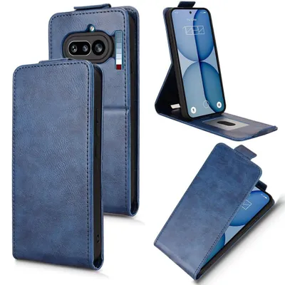 Obrázek produktu pro Pouzdro na mobilní telefon – skládací pouzdro pro Nothing Phone 4a s přihrádkou na karty, modré