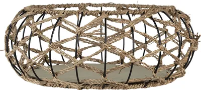 Immagine prodotto di Cesto portaoggetti Clayre & Eef Ø 39x15 cm Rattan marrone
