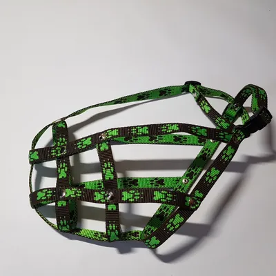 Produktbild von Palkar-Maulkorb aus Nylon für kleine Boxer. 3 schwarz-grün