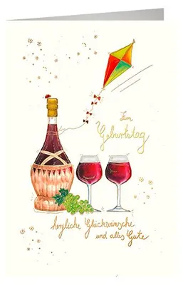 Produktbild von Geburtstag`s Art - Glückwunschkarte im Format 11,5 x 17