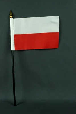 Produktbild von Flagge am Stab Polen 10x15 cm Handflagge Stockflagge Fähnchen