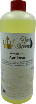 Produktbild von Dufte Momente | Whirlpool Duft 1 Liter Aprikose | mit naturreinen und natürlichen ätherischen Ölen | kein Schaum | vegan und ohne Tierversuche